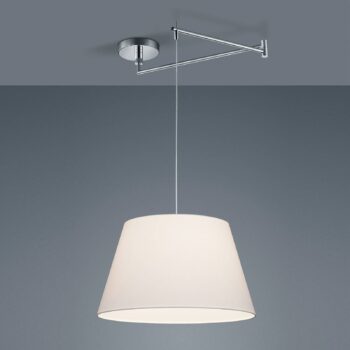 Helestra Certo závesná lampa kužeľovitá 1pl biela - Image 2
