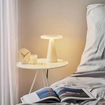 Helestra Bax stolná lampa dotykový stmievač biela - Image 2