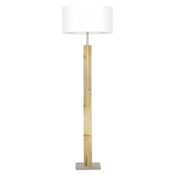 HerzBlut Dana stojaca lampa, limbové drevo biela