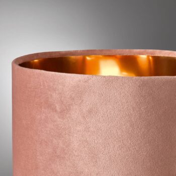 Závesná lampa Aura zamatové tienidlo Ø30 cm ružová - Image 2