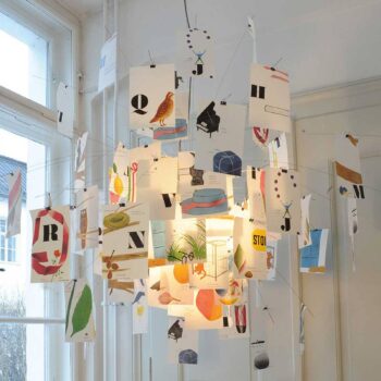 Ingo Maurer Zettel'z Munari závesná lampa