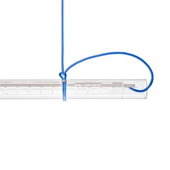 Ingo Maurer Tubular závesné LED, biele/modré