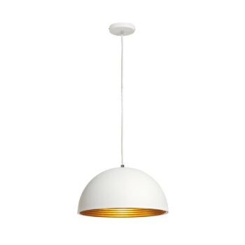 SLV Forchini M PD-2 závesná lampa 40cm biela/zlatá