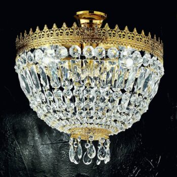 Stropné svietidlo Cupola, 24-karátové pozlátené - Image 2