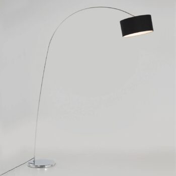 Karen Gooseneck oblúková lampa s čiernym tienidlom - Image 2