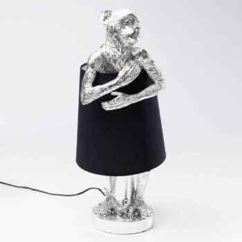 KARE Animal Monkey stolná lampa strieborná/čierna - Image 2