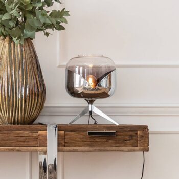 KARE Chrome Goblet Ball stolná lampa