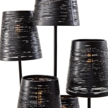 KARE Flexible stojaca lampa 5-pl. čierna - Image 2