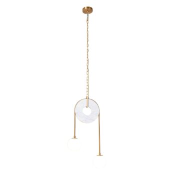 KARE Balance závesná lampa zo skla a mramoru - Image 2