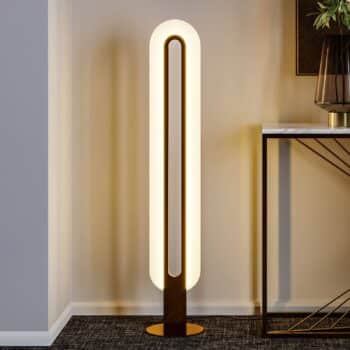KARE Aura LED stojaca lampa, zlato