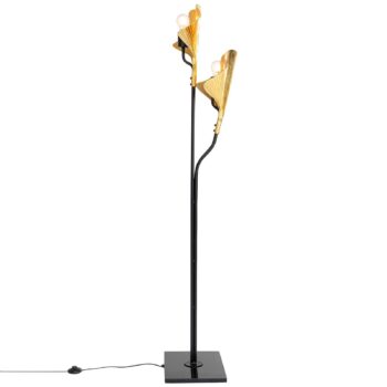 KARE Gingko Due stojaca lampa, zlaté lístky - Image 2