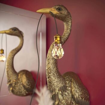 KARE Animal Heron nástenné svietidlo so zástrčkou