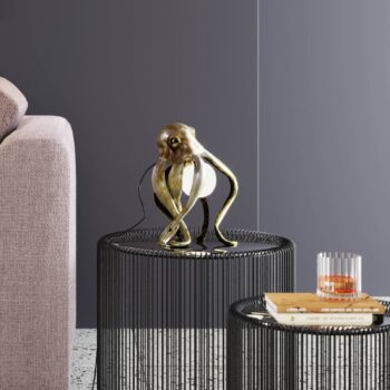 KARE Animal Octopus stolná lampa v zlatej