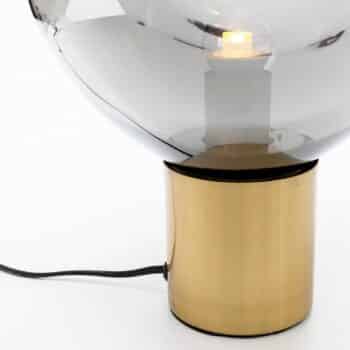 KARE Dough stolná lampa sklenené tienidlo striebro - Image 2
