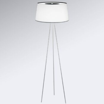 Kundalini – stojaca lampa Tripod biela/rám sivý - Image 2