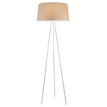 Kundalini – stojaca lampa Tripod krém/sivý rám - Image 2