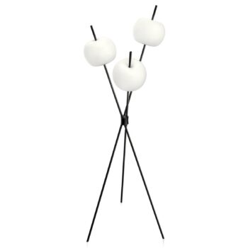 Kundalini Kushi moderná stojaca LED lampa, čierna - Image 2