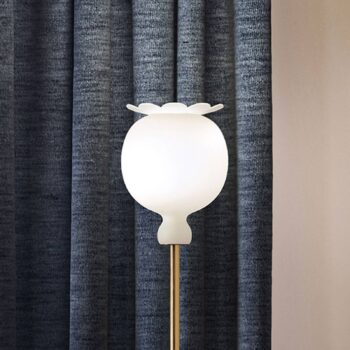 Kundalini Opyo stojaca lampa, vyfúknutá, biela - Image 2