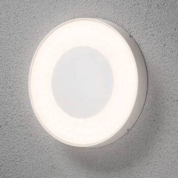 Okrúhle vonkajšie stropné LED Carrara v bielej - Image 2