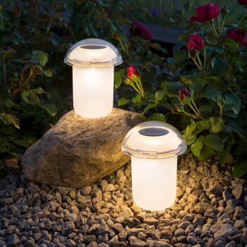 Solárna LED lampa Assisi 2 ks odnímateľný hrot - Image 2