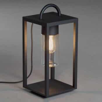 Terasová LED lampa Bologna v tvare lucerny E27