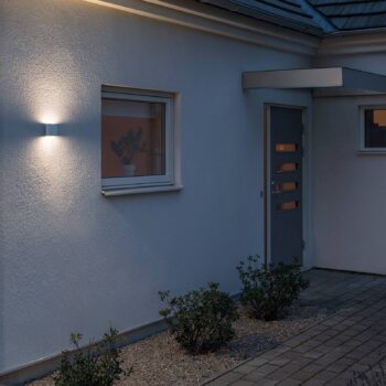 Vonkajšie nástenné LED Chieri 11 cm biele - Image 2