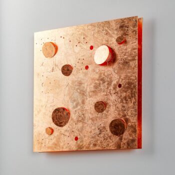 Knikerboker Buchi nástenné svietidlo 60x60cm meď - Image 4