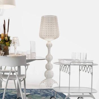 Kartell Kabuki – stojaca LED lampa, biela