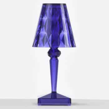 Kartell Battery stolná LED lampa IP54, modrá