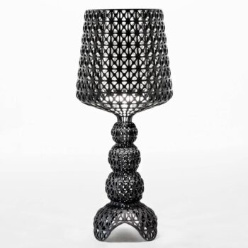 Kartell Mini Kabuki – stolná LED lampa, čierna