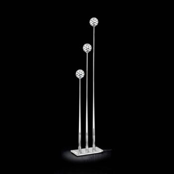 Troj-plameňová stojaca lampa Sfera číra - Image 3