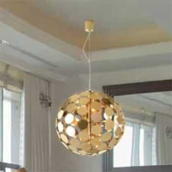 Závesná lampa Sfera, D 50 cm v zlatom vzhľade - Image 4