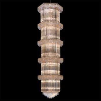 Závesná lampa Cristalli 340 cm vysoká, jantárová - Image 4