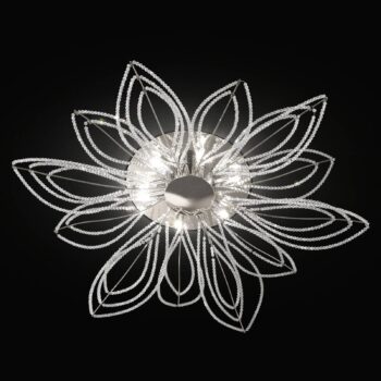 Stropné svietidlo Girasole v tvare kvetu 70 cm - Image 2