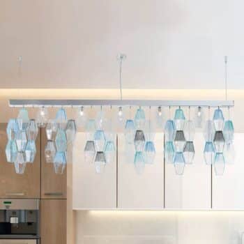 Závesná lampa Glace s tienidlami z muránskeho skla - Image 3