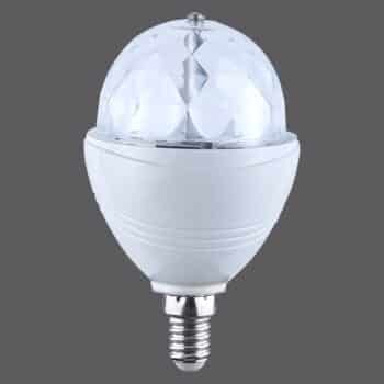 E14 3W RGB LED žiarovka „Disco“ 120° - Image 2