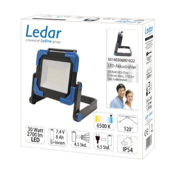 LED reflektor na baterky Ledar, 30 W, 2 700 K - Image 2