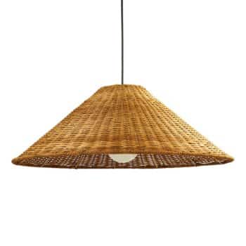 LEDS-C4 Caribe závesná lampa z ratanu, Ø 600 cm