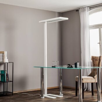 Stojaca LED lampa Optico biela 840 85,5W SwitchDIM