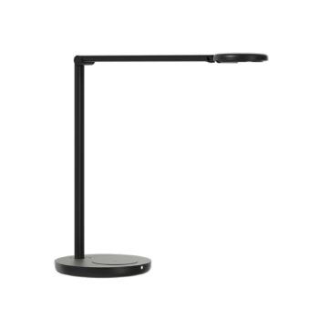 Stolová LED lampa Motus Flat 3 000 K čierna QI