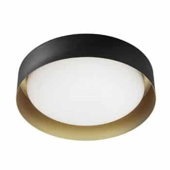 Stropné LED svietidlo Crew 2, Ø 33 cm čierne/zlaté - Image 3