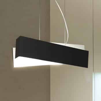 Závesná lampa Zig Zag čiernobiela - Image 2