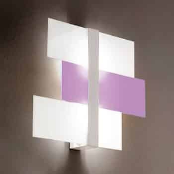 Nástenné svietidlo Triad 62 cm biele/fialové
