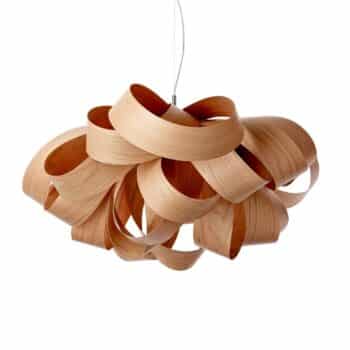 LZF Agatha Small závesná lampa, 78x76 cm, čerešňa