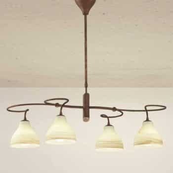 Závesná lampa Mattia dizajn vidieckeho domu 4-pl. - Image 4