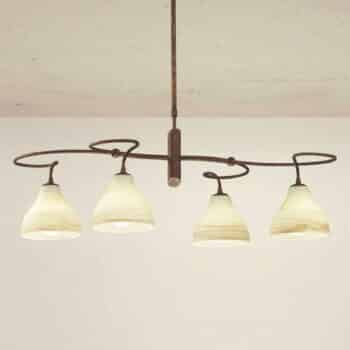 Závesná lampa Mattia dizajn vidieckeho domu 4-pl. - Image 3