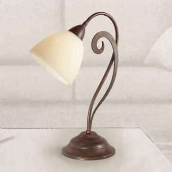 Stolná lampa Luca vo vidieckom vzhľade - Image 4
