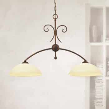 Závesná lampa Federico antická, 2-plameňová - Image 2