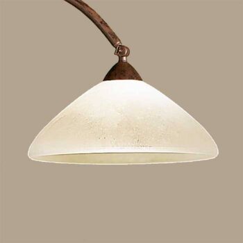 Oblúková lampa Samuele presah 120 cm scavo-hnedá - Image 4