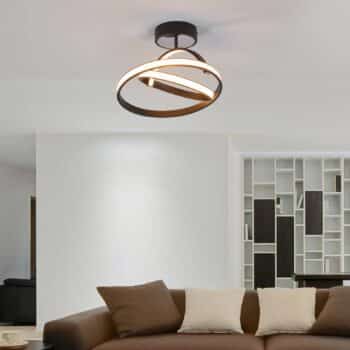Stropné LED svietidlo Largo, Ø 45 cm, čierne - Image 2